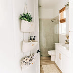 OrganiHaus White 3-Tier Wall Hanging Baskets for Organizing, Hanging Storage Basket, Over the Door Basket Organizer, Wall Mounted Basket for Nursery Organization, Hanging Baskets for Nursery Decor