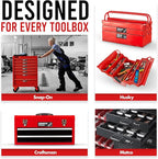 Toolbox Organization Magnetic Labels-80 Large Tool Chest Organizer Labels-Strong Magnets-Fits All Brands of Steel Tool Box Drawers(Black 3.125x1.0 in)
