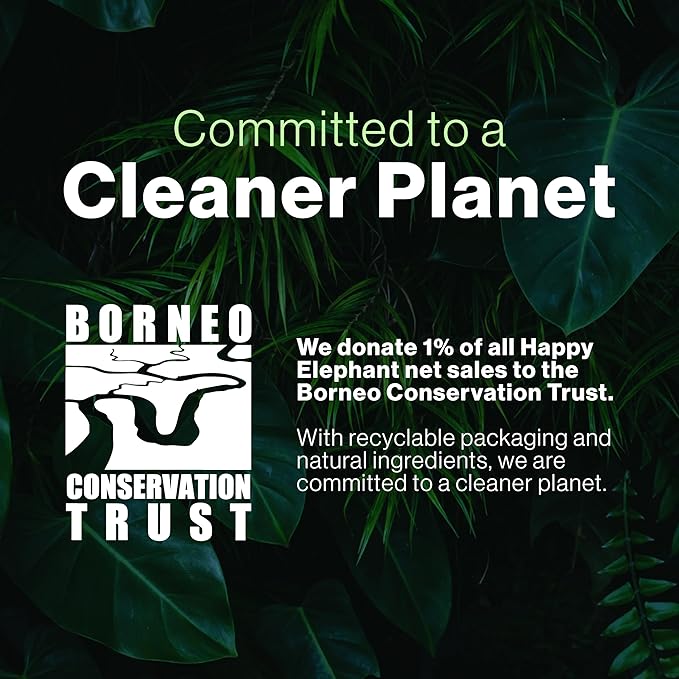 Happy Elephant Laundry Detergent Sheets, Fragrance Free, Natural Biodegradable Laundry Sheets, Plant Based, Tough on Stains, Gentle on Skin, Compatible with HE & Any Washing Machine, 62 Sheet, 1 Pack