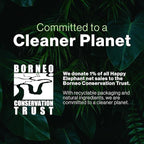 Happy Elephant Laundry Detergent Sheets, Fragrance Free, Natural Biodegradable Laundry Sheets, Plant Based, Tough on Stains, Gentle on Skin, Compatible with HE & Any Washing Machine, 62 Sheet, 1 Pack