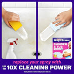 Mr. Clean Magic Eraser Sponge, Bathroom, Shower, Tub Cleaner, Soap Scum Remover, Bathroom Cleaning Supplies, Dawn Cleaning Power with Lemon Scent, Shower & Tub, 8ct