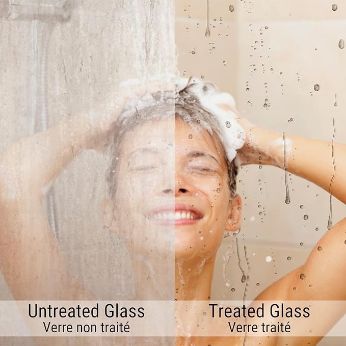 Glass Treatment Kit - Advanced Protection for Glass Surfaces - Repels Soap Scum, Grime & Dirt Without Harsh Chemicals - 4.2 fl oz