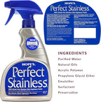 HOPE'S Perfect Stainless Steel Cleaner 22-Ounce, Streak-Free Self-Polishing Formula, Blocks Fingerprints, Pack of 4, 22 Ounce