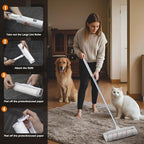 9.45 Inch Extra Sticky Lint Roller Refills 3 Pack (270 Sheets) –Compatible with 9.45 Inch Lint Rollers Pet Hair and Lint Cleaning on Furniture, Carpets, and Clothes