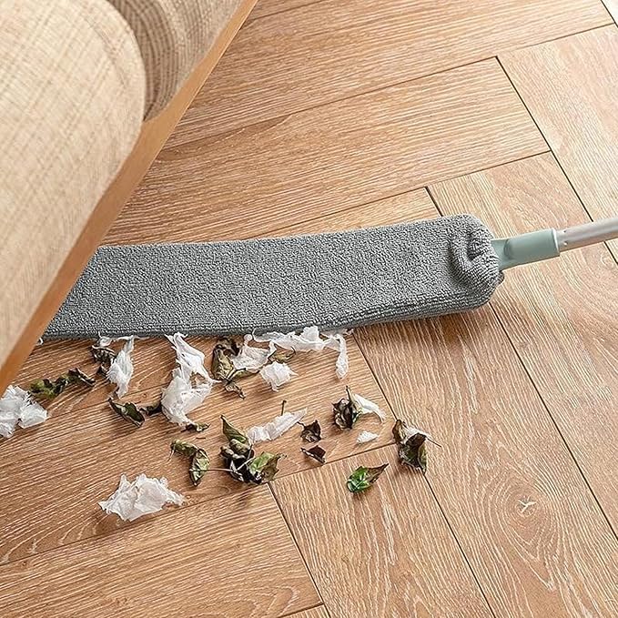 Retractable Gap Dust Cleaner – 38" Extendable Microfiber Duster with Bendable & Removable Head, Washable Brush for Easy Cleaning Under Furniture, Appliances & Sofas (1Set)