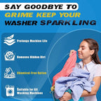 Washing Machine Cleaner Powder, 1Year Supply (24 Packs) for Front & Top Load Washers – Deep Cleaning, Odor Reduction, Residue-Free & Easy Use – Powder Cleaner for Washing Machines and Dishwasher Pods