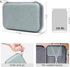 Bukere Travel Sunglasses Organizer Case Adjustable Slot For Multiple Eyeglasses Hard-shell Portable Storage Box for Men Women