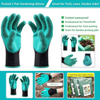 Professional 2-Pack 137 Gallon Lawn Garden Bags Large (D34,H34 inch) Yard Waste Bags w/Gardening Gloves for Big Leaf Bag,Yard Debris,Waste Container,Lawn Trash,Grass Clippings Bag,Weed Bags 4 Handles