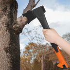 X18 Hatchet Axe, 18” Camping Axe for Wood Splitting & Kindling with Nylon Hollow Handle, Anti-Slip Shock Absorption Grip for Outdoor Survival, Firewood, Hiking & Yard Tools