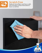 MR.SIGA Microfiber Cleaning Cloth, All-Purpose Microfiber Towels, Streak Free Cleaning Rags, Pack of 15, Sky Blue, Size 30 x 30 cm(11.8 x 11.8 inch)