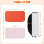 Griddle Scour Pads, Non-Scratch Scouring Pads with Handle, Grill Scrubbers, Cast Iron Polishing Pads, Heavy Duty Scrubbing Pads for Cleaning Walls- 11 Scrub Pads and 1 Handle