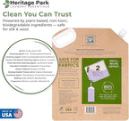 Heritage Park Luxury Laundry Detergent | Dermatologist Tested Plant based Natural & Enzyme Laundry Detergent | Sensitive Skin Friendly - Lavender Mist (64 fl oz Refill)