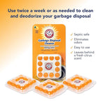 Arm & Hammer 24-Count Sink Garbage Disposal Cleaner, Freshener & Deodorizer Capsules Citrus Scent, with Power of Baking Soda