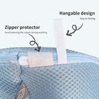 Kimmama Shoe Washing Machine Bag,Laundry Shoes Bags,Sneaker Wash Protector Sack,Sandwish Mesh,Blue,8x15"