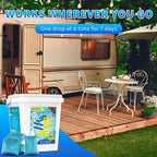 RV Toilet Treatment Drop Ins, Extra Strength Septic Tank Treatment & Cleaner, Waste Breakdown/Odor Control, RV Black Tank Treatment for RVs, Boats & Portable Toilets (20 Pack)