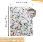 Maison d' Hermine Kitchen Towels Set of 3 100% Cotton 27.50" x 20" Reusable Cloth Tea Dish Towels Absorbent with Hanging Loop for Kitchen, Home, Dining, Cocktail Parties (Holly Time)