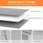 Criusia 12 Pack Sock Underwear Drawer Organizer Dividers, 116 Cells Fabric Foldable Dresser Closet Organizers and Storage Bins for Baby Clothing, Women Men Underwear Socks, Bra, Ties, Scarf