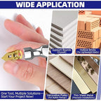 No-Drill Drywall Anchors Kit, Heavy Duty - 90 Pcs (0.47x1.18in) Zinc Plated Steel, 45 Anchors + 45 Self-Tapping Screws | 2025 Upgraded for Easy Wall Mounting (Shelves, Decor, TVs)