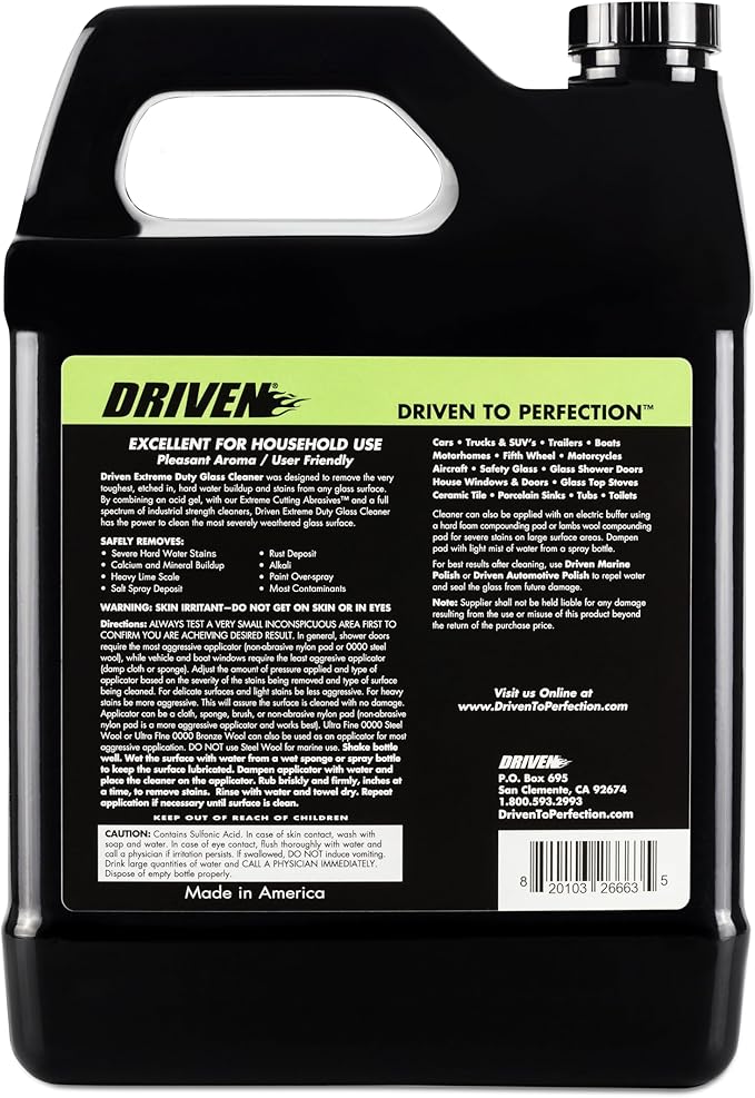 DRIVEN Extreme Duty Glass Cleaner (Glass Cleaner - 1 Gallon)
