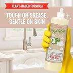 Rebel Green Super Deluxe Dish Soap - Natural Dishwashing Soap - Liquid Dish Detergent - Sustainable Dish Liquid Scented with Chai Tea - (16 oz Bottles, 2 Pack)