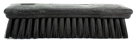 SPARTA Comfort Grip Scrub Brush Hand Brush for Bathroom, Kitchens, Countertop, Plastic, 8 Inches, Black