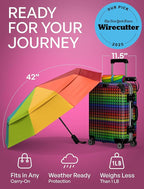 REPEL Windproof Travel Umbrella - Compact & Withstands Winds up to 85MPH , Strongest Premium Auto Folding Umbrella for Rain and Sun - Durable, Light & Portable for Women & Men , Fits Backpack & Cars