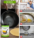 Cooking Oil Solidifier Powder, Solidifies Up to 80 Cups from Mess, 100% Plant-Based Used Oil Solidifying Powder, Grease Hardener Disposal for Kitchen