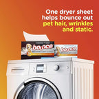 Bounce Pet Hair and Lint Guard Mega Dryer Sheets, Fresh Scent, 80 ct