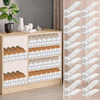 FENRUNXU Shoe Slots Organizer for Closet,16 Pack Shoe Stacker Shoe Rack Organizer for Closet Space Saver Storage Shoe Holder Organization(Transparent)
