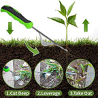 Weed Puller Tool, Manual Hand Weeder Tool, Crack Weeder Crevice Weeding Tool Stainless Steel, Paving Brick Moss Dandelion Removal, 2 Pack Weed Remover Tool for Garden Patio