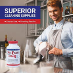 Nu-Foam Glass Washing Powder - Detergent for Bar Glassware – Original Streak-Free Solution - Hand Washing Bar, Tavern, Brewery Supplies - Spotless Serving Glasses - Easy On Hands - 4 Lb Jar