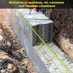 6 Roll Mason Line String Line - #18 Braided Nylon String - 500 Ft Length - Nylon with Reloadable Line Reel Twine for Gardening Or Masonry Tools - Perfect Construction String (Yellow)