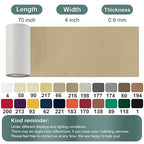 Canvas Repair Tape, 4×63 Inches Beige Waterproof Self-Adhesive Patch for Outdoor Gear,Durable and Weatherproof Fabric Tape for Boat Covers,Couch,Tents,Sofas,Sun Shades,Awnings,Lounge Chairs