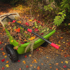 Collapsible Rake for Leaves - 70" Adjustable Long Handle Yard Rake, Expandable Metal Steel Head (8”-17”), Garden Leaf Rakes for Gardening Beds, Lawn,Narrow Shrub,Pine Needle,Outdoor Camping