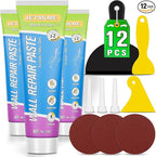 12 Pcs Drywall Repair Kit, Spackle Wall Repair, Wall Hole Filler, Wall Putty Hole Repair, Wall Mending Agent Quick and Easy Solution, Plaster Wall Repair, Spackle for Drywall