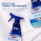 Clorox Scentiva Fabric Refresher Spray for Household Home Fabrics, Odor Refreshing Spray for Upholstery, Curtains, Bedding and Carpets, Pacific Breeze Coconut Scent, 16.9 Fl Oz