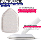 Replacement Microfiber Pad for Moku Home Extendable Tub Tile Shower Scrubber for Cleaning Non-Scratch (2X Microfiber Pads Gray)