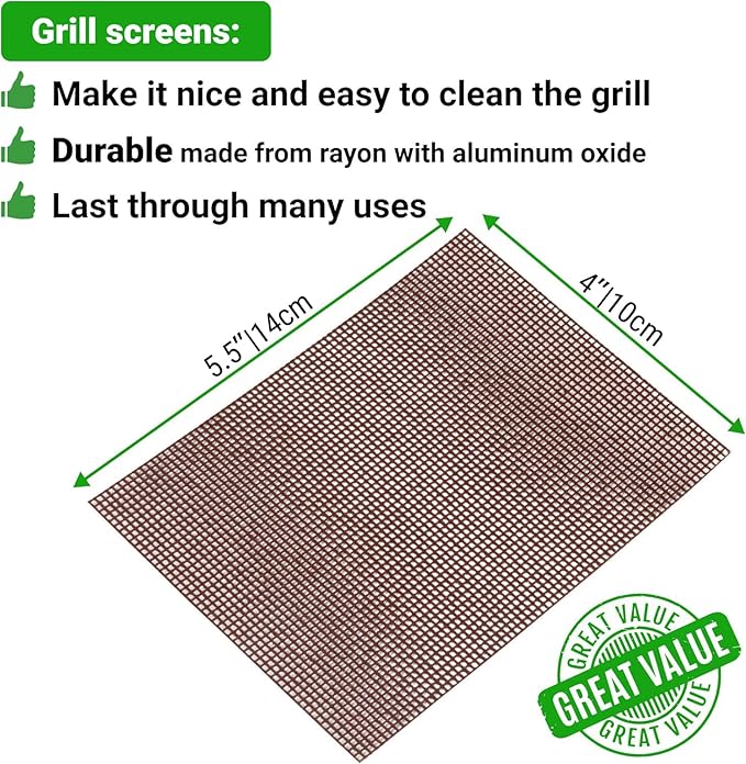 CUSINIUM 31-Piece Griddle Cleaning Kit: 1 Screen Holder, 20 Screens, 10 Cleaning Pads