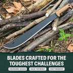 Condor Tool & Knife Outdoor Machete with Walnut Handle