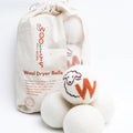 Woolly’s Wool Dryer Balls (Pack of 6) | 100% Pure New Zealand Wool | Reduces Drying Time up to 40% | Chemical-Free Fabric Softener (6)