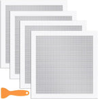 4 Pcs Drywall Repair Kit 12×12 Inch Wall Patch Repair Kit, Hole Patching Kit Wall Drywall with Scraper Dry Wall Patch Kits Self Adhesive Aluminum Mesh