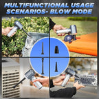 Saker Car Vacuum Cleaner 17000PA Foldable 3 in 1 Mini Handheld Vacuums Portable Cordless with Brushless Motor for Hair,Cars,Bedrooms,Offices Cleaning HL132 Silver