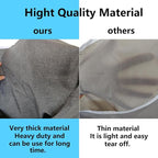 Hanging Laundry Bag with Over Door Hooks, Laundry Hamper and Space Saving Laundry Bag with Zipper, Hanging Hamper for Clothes, Toys, Towels, ...（36"x 22",Grey-2Pack)