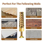 70 Packs Heavy Duty Hollow Wall Anchors with Screws, Loose Hinge and Stripped Hole Repair Kits (6x32mm)