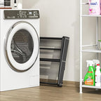 APEXCHASER Clothes Drying Rack, 3-Tier Laundry Drying Rack for Clothes, Expandable Metal Clothing Dryer, Collapsible Towel Rack, Air Drying Rack, Black