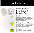 Smart Design 3933142 Dryer Balls, Natural Wool