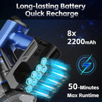 Cordless Vacuum Cleaner for Home, 45Kpa Lightweight Stick Vacuum with Powerful Suction, Rechargeable Battery Up to 50mins, Handheld Vacuum Cleaners for Carpets, Pet Hair, Hardwood Floors -Dark Blue