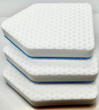 Magic Sponge Eraser Pads Fit Extendable Tub Tile Scrubber Brush | Magic Sponge Eraser Cleaning Scrubber Refill Replacement Pads | Compatible with Moku, Yocada & Cleanhome & Others | 3 Pack