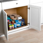 HOLDN’ STORAGE Pull Out Cabinet Organizer, Heavy Duty Caddy w/Lifetime Limited Warranty -22”W x 21”D - Requires At Least 23-1/4” Cabinet Opening, Steel Metal Cabinet Drawers Slide Out, Black