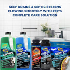 Zep Drain Defense Pipe Build-Up Remover - 64 oz (Case of 8) ZLDC64 - Professional Strength Liquid Pipe Build Up Remover